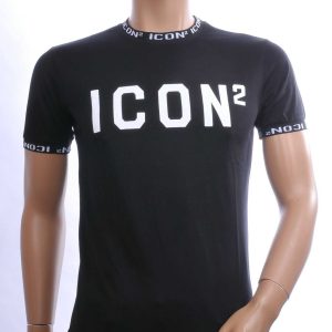 CONTOUR Trendy ICON2 Ronde Hals Heren T-Shirt – Zwart | Comfortabel & Perfect voor Elk Seizoen