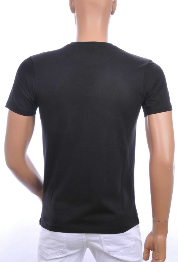 FRANCO RENZO Trendy Ronde Hals Heren Skull T-Shirt met Steentjes – Zwart | Zomer T-Shirt voor Mannen | Kwalitatieve Zomerkleding
