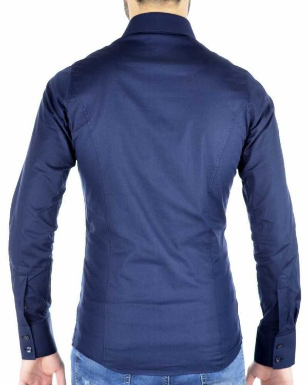 Red Bridge Slim Fit Stretch Overhemd voor Heren - Navy | Elegant en Comfortabel