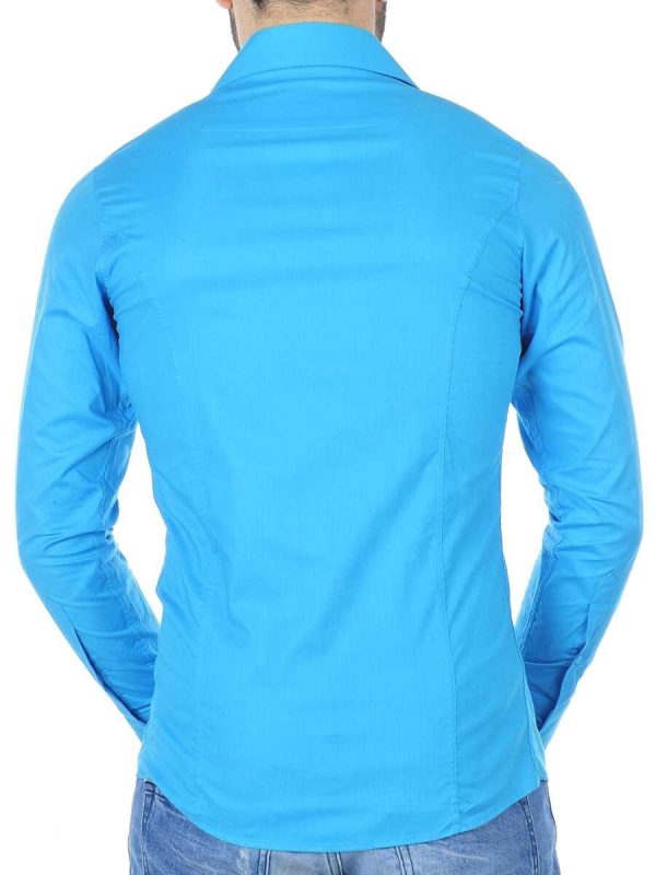 Red Bridge Slim Fit Stretch Overhemd voor Heren - Turquoise | Elegant en Comfortabel