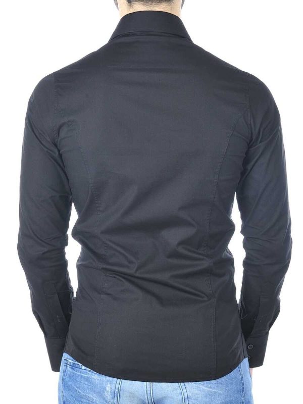 Red Bridge Slim Fit Stretch Overhemd voor Heren - Zwart | Elegant en Comfortabel