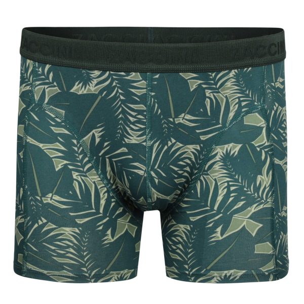 Zaccini 2-Pack perfect fit Allover Bladeren Motieven Heren Boxershorts – Groen, Comfortabel, Stijlvol en Perfecte Pasvorm