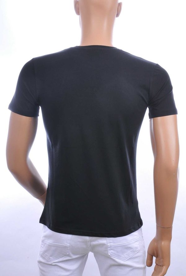 Ci-Borg Trendy EXCLUSIVE Slim Fit Ronde Hals Heren T-Shirt - Zwart