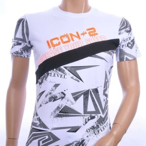 Ci-Borg Trendy ICON-2 Slim Fit Ronde Hals Heren T-shirt - Wit