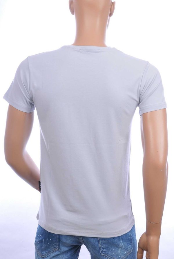 ICON2 Trendy Slim Fit Ronde Hals Heren T-Shirt met Text ICON2 - Grijs