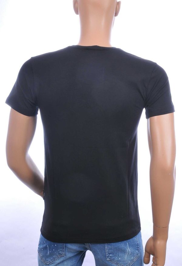 ICON2 Trendy Slim Fit Ronde Hals Heren T-Shirt met Text ICON2 - Zwart