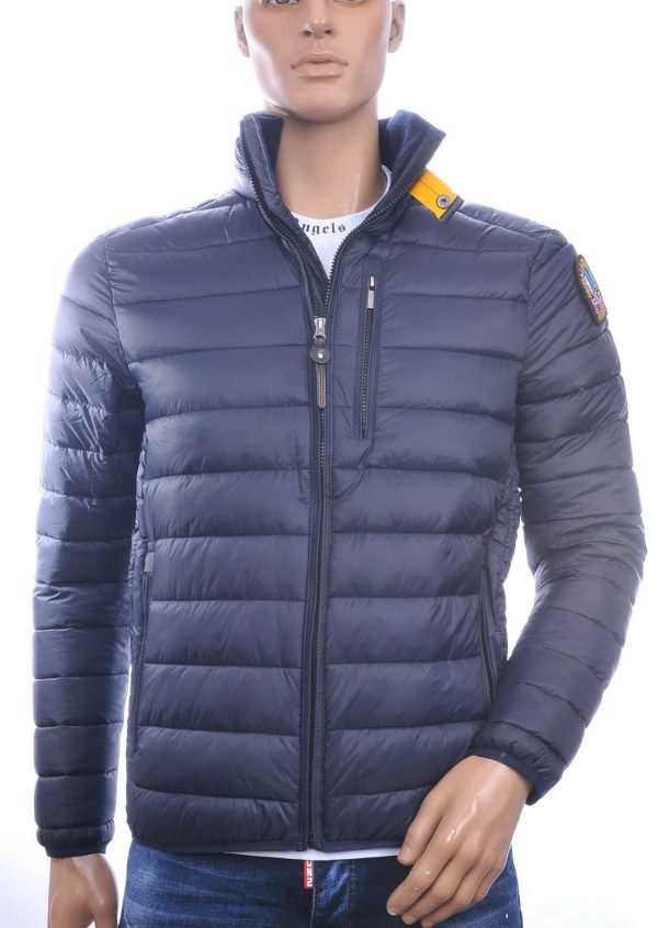 JUST KEY Trendy Slim Fit Korte Tussen Herenjas - Navy